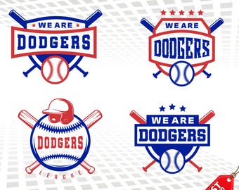Logo del baseball dei Dodgers SVG – File di taglio Cricut, Silhouette (download digitale)