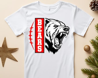 Bears Mascot SVG PNG, Sport Team Cut File (Digital Download)