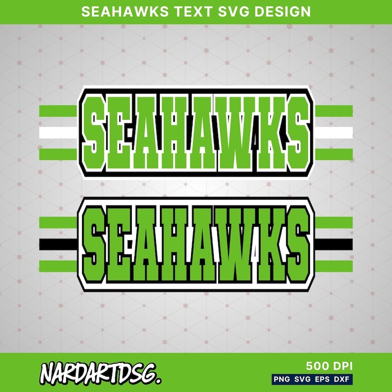 Seahawls Lettering Seahawks Inspired Text Logo SVG – Football Cut File (digital Download ...