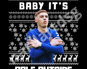 Cole Palmer Christmas Graphic T-Shirt Design (PNG Digital Download)