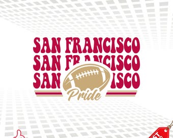 San Francisco Football SVG: Team Pride (png, eps, dxf, pdf) (Digital Download)