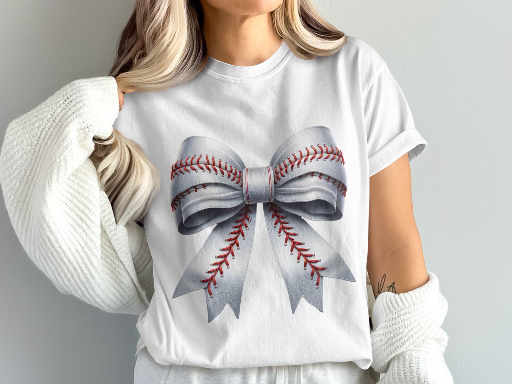 Baseball Bow PNG Digital Download, Printable Baseball Bow Clipart, MLB ...