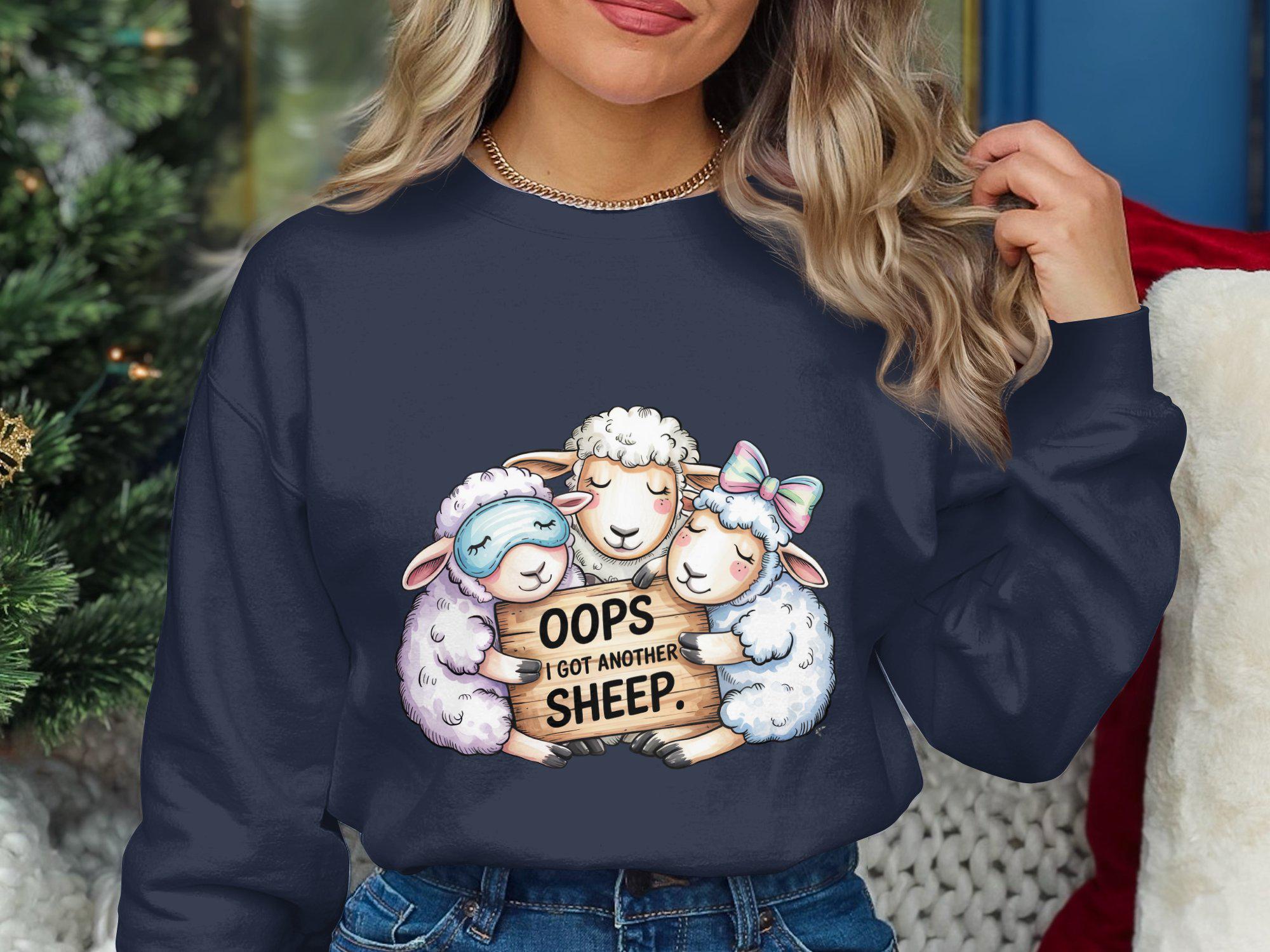 Another Sheep Oops I Got Another Sheep PNG, Funny Sheep Digital Art, Farm Animal ...