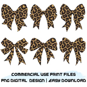 Paquete PNG de lazo de leopardo y guepardo: Clipart de estampado animal (uso comercial, descarga digital)