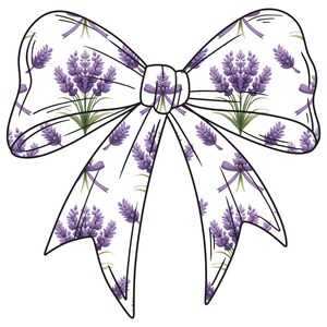 Papel digital con lazos florales de lavanda: patrón para álbum de recortes (uso comercial, descarga digital)