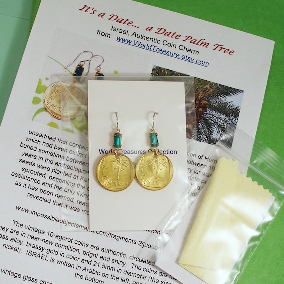 Iceland Vintage Coin Earrings Bergrisi the Giant Protective