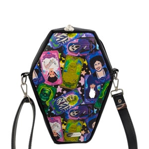 Monsters Coffin Bag, Coffin Purse, Crossbody bag, Spooky Accessories, Small Purse, Handmade bag, Halloween Purse, Custom Purse, Custom Bag