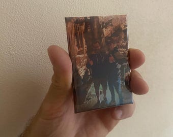 Personalized fridge magnet – add your photo, text, date & emotion! Perfect for a loved one, baby, pet, or special occasion!