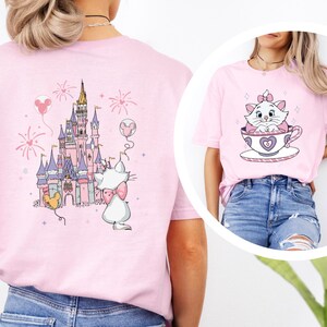 Marie Cat Tea Cup Party Shirt, The Aristocats Disney Castle Shirt, Disney Family Tee, Disneyland Cat Lady Tee 362898