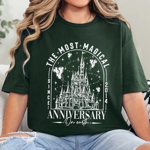 Disneyland The Most Magical Anniversary On Earth Shirt, Disneyland Honeymoon, Magical Castle Anniversary, Magic Kingdom Trip 363382