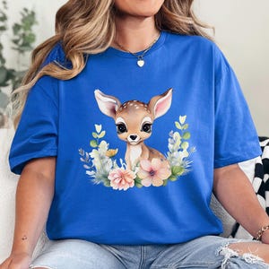 Disney Bambi Shirt, Disney Bambi Deer Shirt, Bambi Birthday Gift Shirt, Disneyland Trip Shirt, Disney Flower Shirt 363270