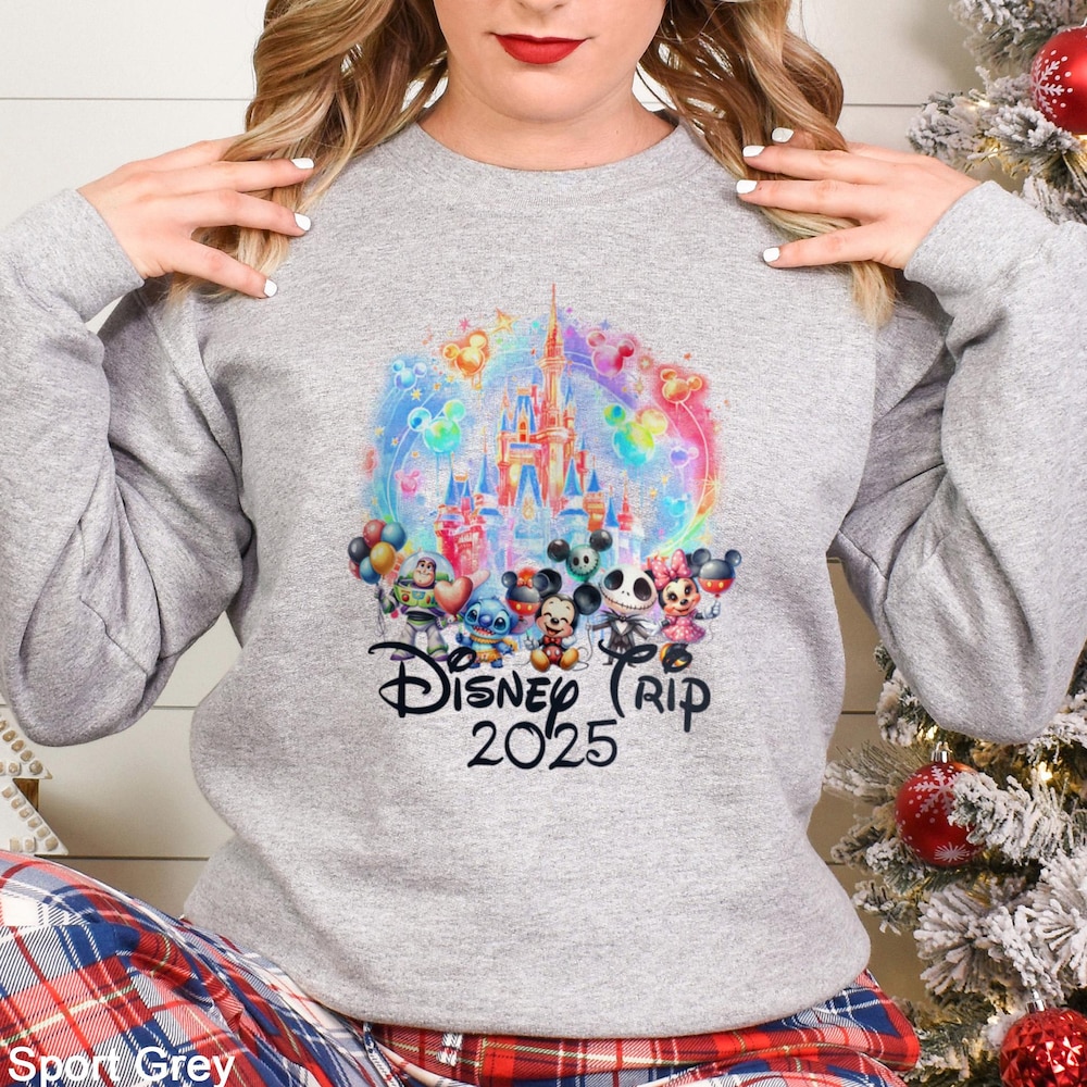 Disney Trip 2025 Sweatshirt, Disney Vacation Sweatshirt, Disney Baby Friends Hoodie, Disney Castle Crewneck, Baby Characters Hoodie 362499 Alldaytee