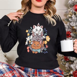 Disney The Aristocats Sweatshirt, Disney Cats Sweatshirt,Marie Toulouse Berlioz Hoodie, Disney Cat Lover Crewneck, Disney Trip Hoodie 362886