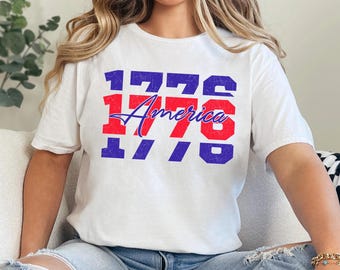 1776 America Shirt, Fourth of July Shirt, USA Est 1776 Patriotic Shirt, Independence Day Shirt, 4th Of July Shirt 365253