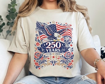 America 250 Anniversary Shirt, Patriotic Bald Eagle Shirt, 250th Anniversary of USA Shirt, 4th Of July Shirt, Since 1776 Shirt 364887