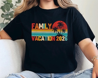 Family Vacation 2026 Shirt, Family Holiday Shirt, Beach Squad Tee, Summer Crew Tee, Family Vacay Shirt, Summer Vacation Shirt 364828