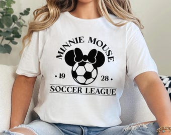 Disney Soccer League Shirt, Mickey Minnie Soccer Shirt, Mickey Ears Soccer Shirt, Disney Game Day Shirt, Couple Disney Soccer Tee 364742