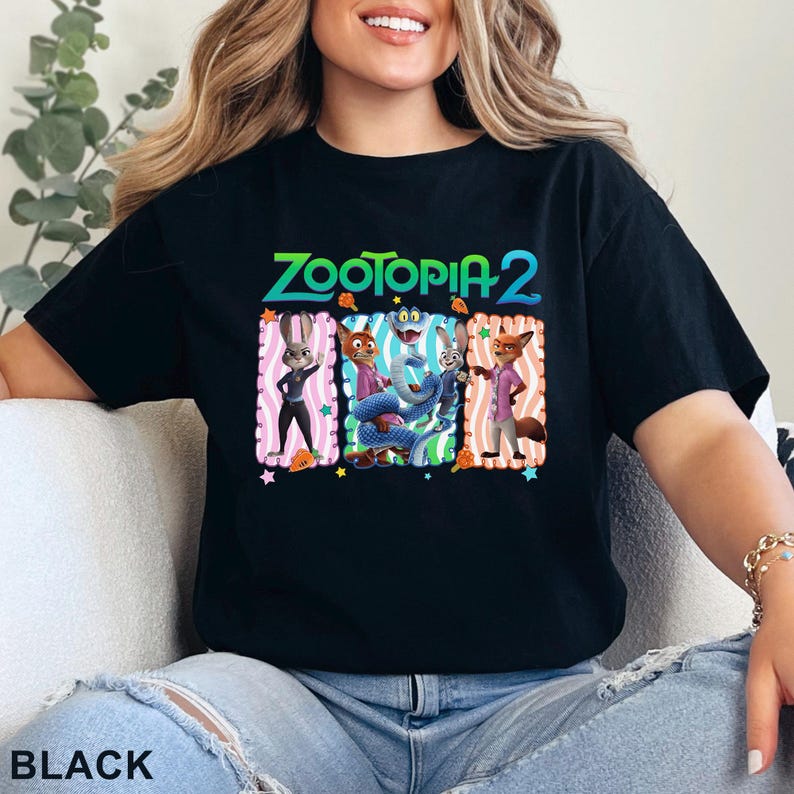 Zootopia 2 Disney Shirt, Walt Disney World Shirt, Judy Hopps Nick Wilde Gary De'Snake Shirt, Disneyland Zootopia Tee 364537 image 4