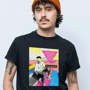 Cry Baby Trans Rights Tee | Transgender Rights T-shirt | Trans Punk Shirt | LGBTQ+ Pride Shirt | Trans Pride Shirt