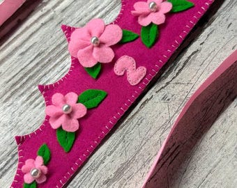 Handmade Felt Birthday Crown: Princess Party Headband