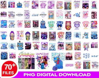 70+ files Kpop Demon Hunter PNG, Saja Boys Boy Band PNG Bundle, Girl Dinner Png, Demon Hunters png, Huntrix Kpop Shirt Sublimation Designs