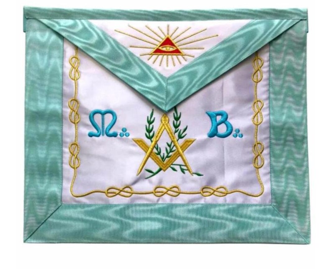 French Rite Master Mason French Rite Modern Rite Apron | Pyramid Eye Masonic Apron ...