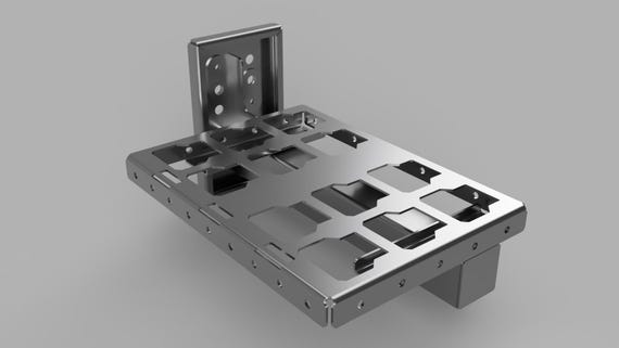 SaddleLite - Reversible Weight-Mounted Milwaukee Packout Mount for John Deere Tractors