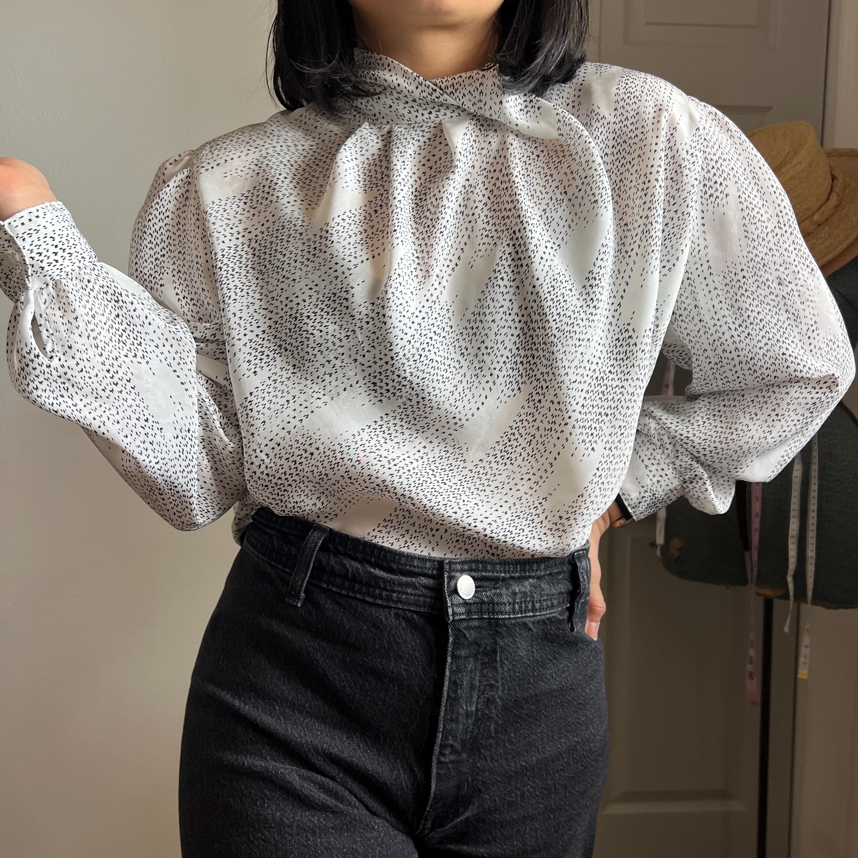 80s White Linen Top - Etsy