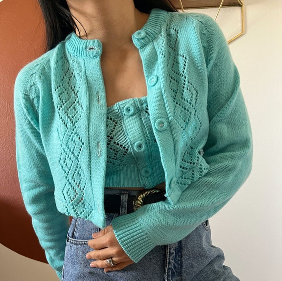 Vintage Re-worked Knit Cardigan Set 