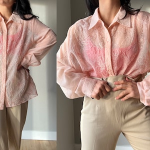 1990s Sheer Shirt - Etsy