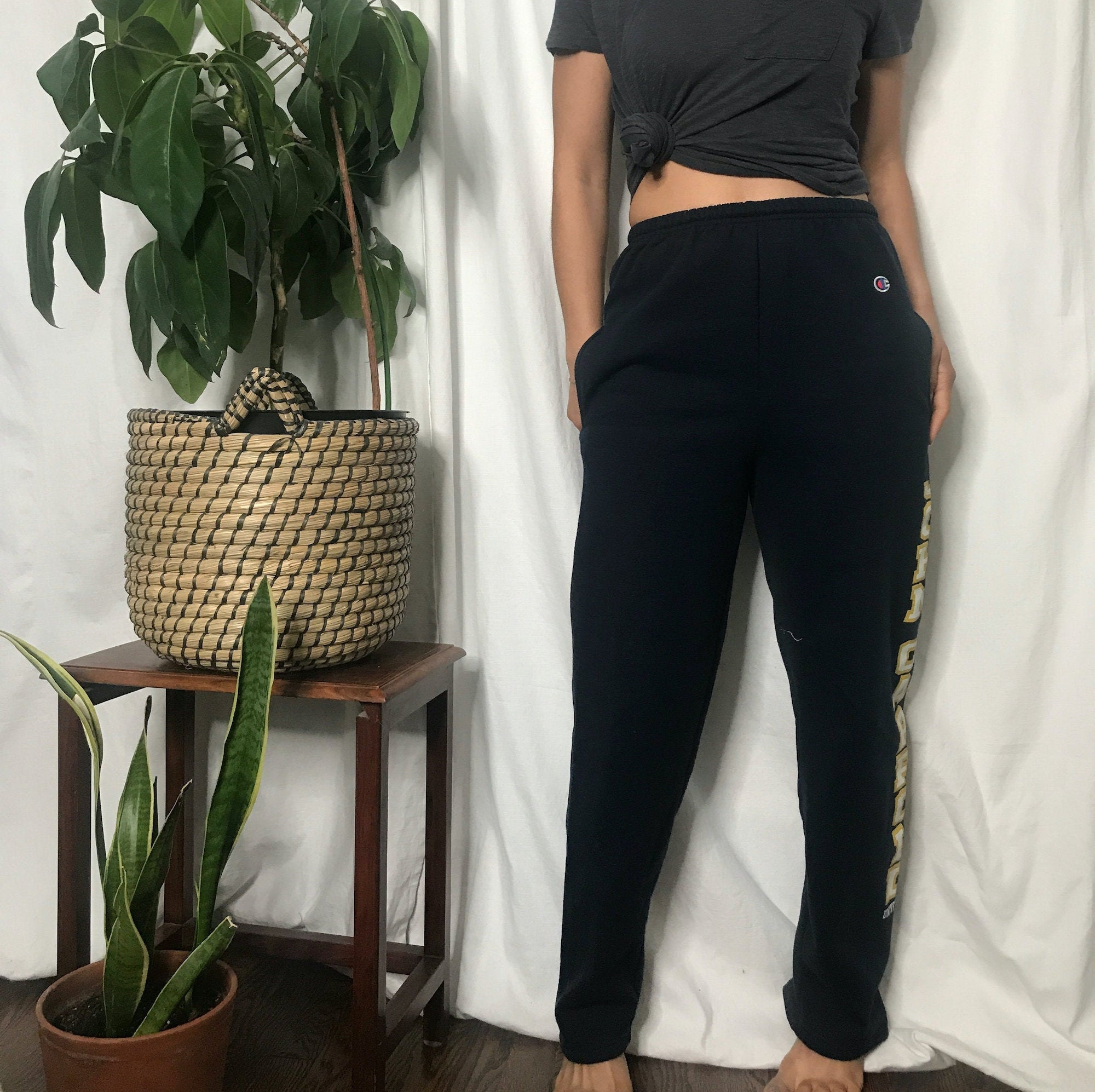 Vintage Champion Sweatpants High Waist 