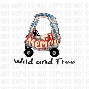 ワイルド＆フリー png、夏 png、独立記念日 png、子供用車 png、アメリカ png、赤、白、青 png、7月4日 png