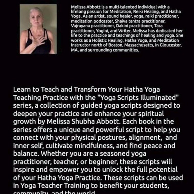 Yoga Scripts Yoga Scripts Illuminated 26 Postures and 2 Breathing Exercises - Etsy
