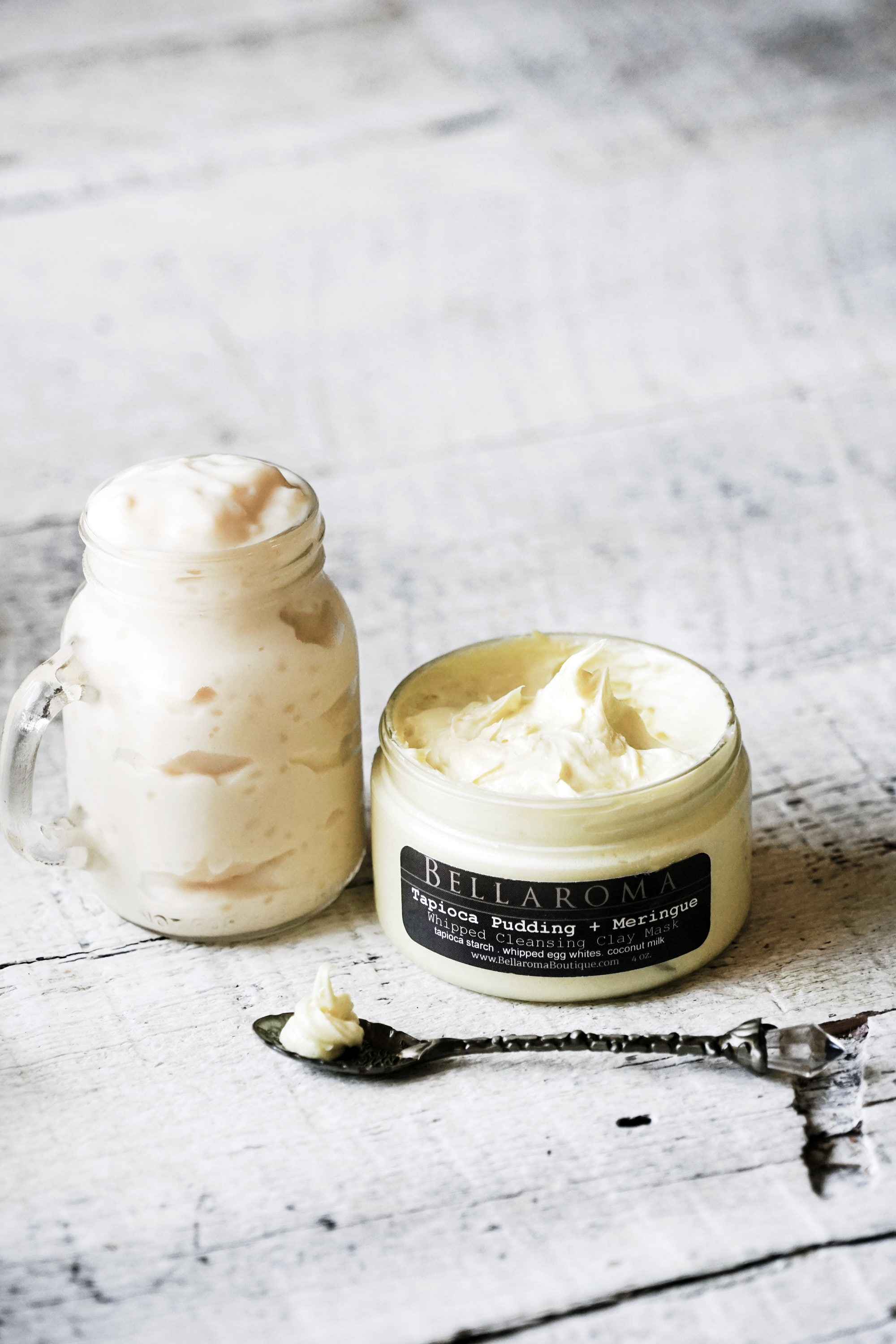 Pudim de Tapioca + Merengue Batido MÁSCARA DE ARGILA DE LIMPEZA