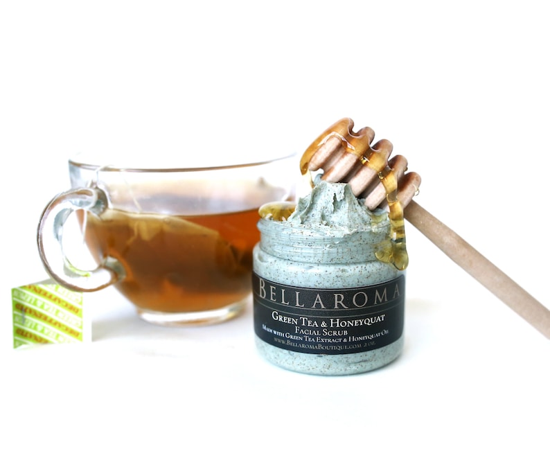 Green Tea Honey FACIAL SCRUB Etsy