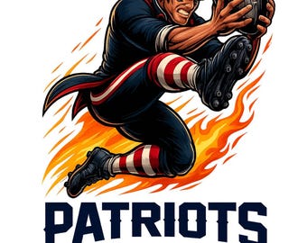 Patriot Football PNG Sublimation, Fußball Design Silhouette, Indianer Cricut Sofortiger Download