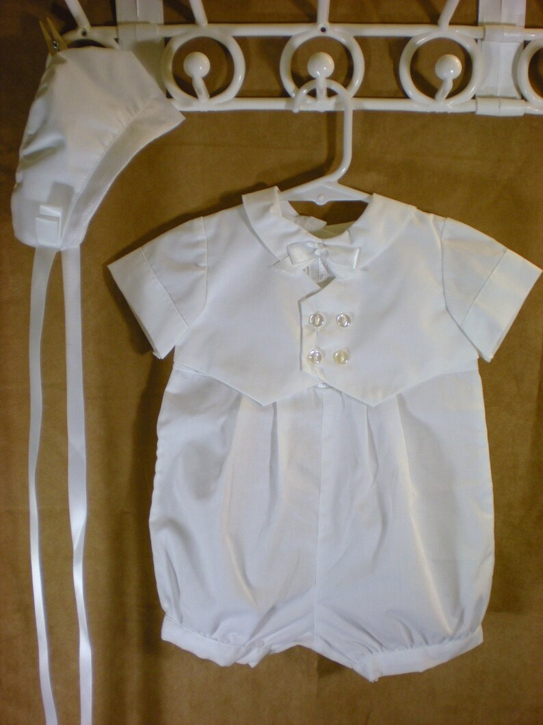 CHRISTENING VEST SUIT Newbornbaby Boy's Romper Etsy