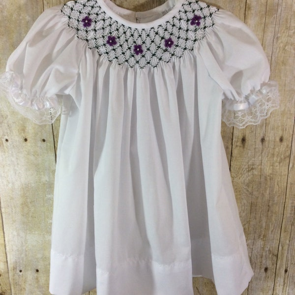 Pink Classic Smocked Bishop