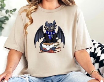 Epic Universe Toothless & Raven Shirt: Dragon HTTYD Comfort Colors