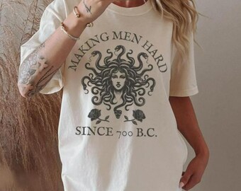 Comfort Colors T-Shirt, Feminine Rage Shirt, Medusa Tee, Greek Mythology Sweatshirt, Greek Mythology Graphic Shirt for Women Men
