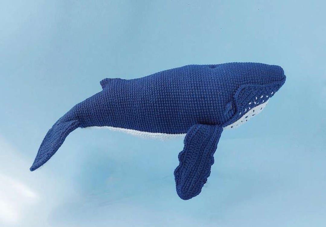 Crochet Humpback Whale Amigurumi Pattern (PDF) - Realistic Ocean Animal ...