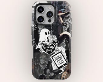 Horror Movie Enjoyer Phone Case Halloween Scary Scream Terrifier, iPhone 16 15 Pro Max XS, iPhone 13 Mini Case, Samsung Galaxy S25 S24 Ultra