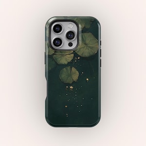 Water Lily Art Phone Case: Dreamy Floral Design