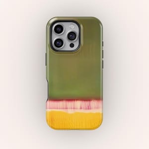 Funda para teléfono Mark Rothko, diseño minimalista de bloques de color con pinceladas, funda de arte abstracto moderno para iPhone 17 16 15 14 13 12 11 + MagSafe, Samsung S26