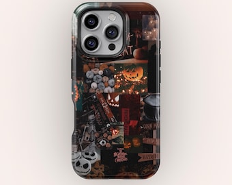Horror Halloween Collage Phone Case: iPhone, Samsung, Google Pixel