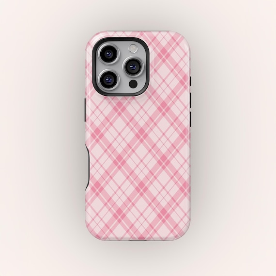 Pink Gingham Phone Case, Retro Aesthetic Geometric Checkered Phone Case,  iPhone 17 16 15 14 Pro Max XS, iPhone 13 Mini Case, Samsung S25 S24 - Etsy  Israel