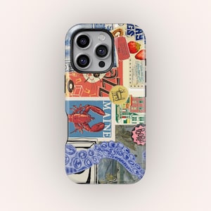 Summer Vibes Collage Phone Case: Coastal Coquette Style