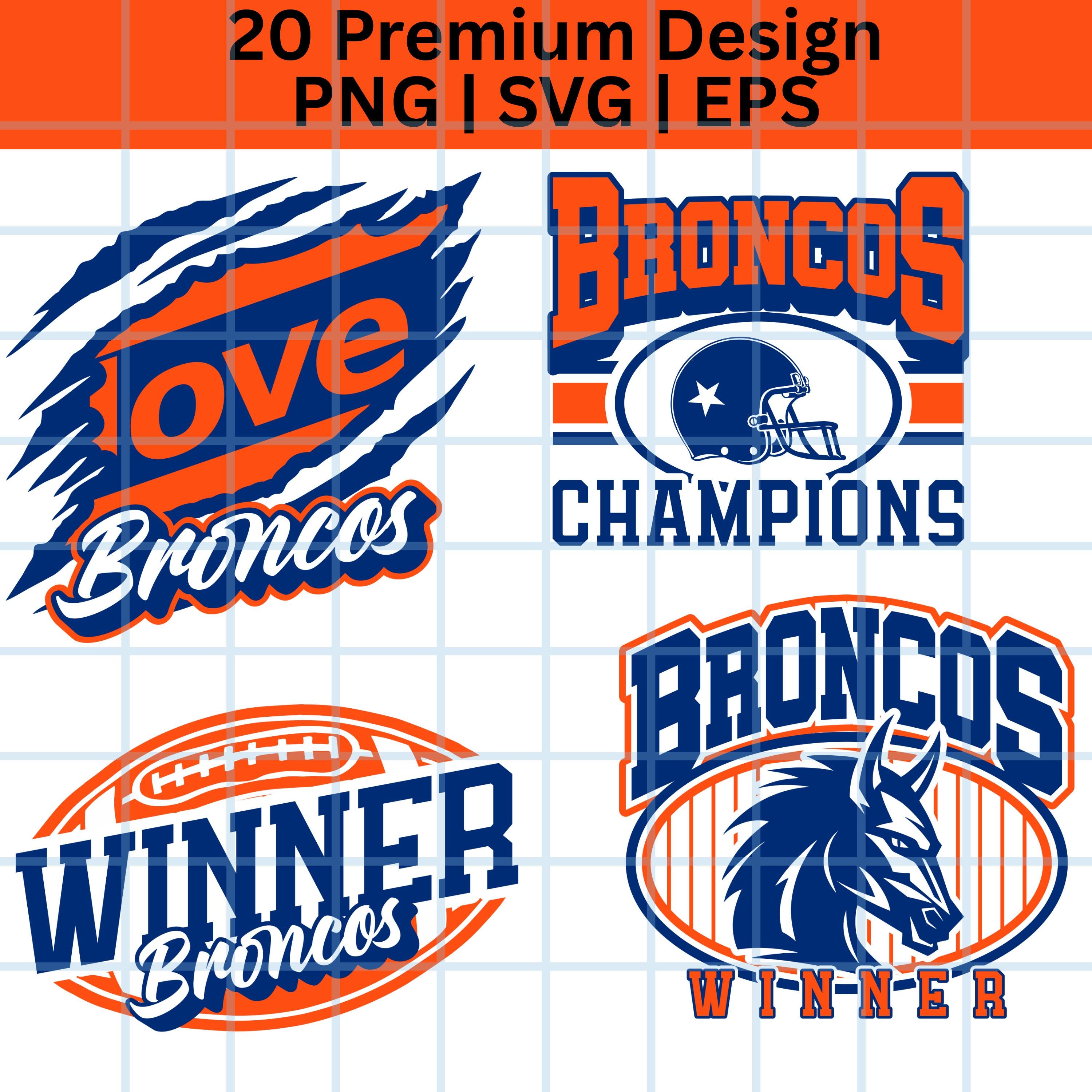 Broncos SVG Cricut, Broncos Cutfile, 20 Broncos SVG Bundle, Broncos Svg ...