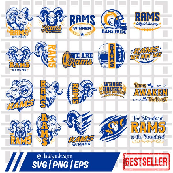 Rams Svg - Etsy