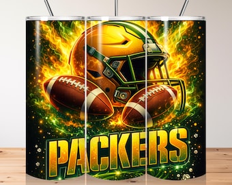 Vaso de fútbol de Green Bay PNG, diseño de mascota (descarga digital)